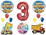 The Ultimate Construction 3rd Birthday Party Supplies and Balloon Decorations