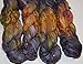 Zari Sari Pure Silk with Metallic Threads 100 g Ribbon Yarn Purple Green Multi-Recycled Sari Silk Ribbon Yarn
