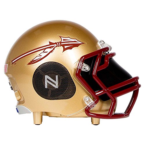 Nima Athletics NCAA Officially Licensed Football Helmet Portable Bluetooth Speaker Florida State Seminoles (Small)