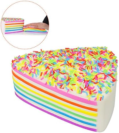 Slow Rising Squishes Toys Rainbow Cake Stress Relief for Kids Adults