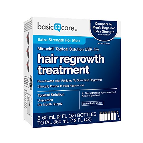 2 Basic+Care+Minoxidil+Solution+Treatment
