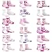 Naartjie Kids Girls Fashion Variety Cotton Crew 18 Pairs Gift Box (18-24M)