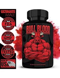 Bull Blood Male Enhancing Pills (1 Month Supply) - Enlargement Booster for Men -...