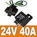 Ehdis Car Truck Relay Socket Harness kit 5 Pin 5 Pre-wired 24V 40 Amp SPDT Bosch Style, Automotive Motor Relay Contactor Switches Power, Pack of 5