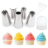 Pridebit 2 22 Cupcake Decorating Extra Large Piping Icing Tips, 2, Stainless Steel