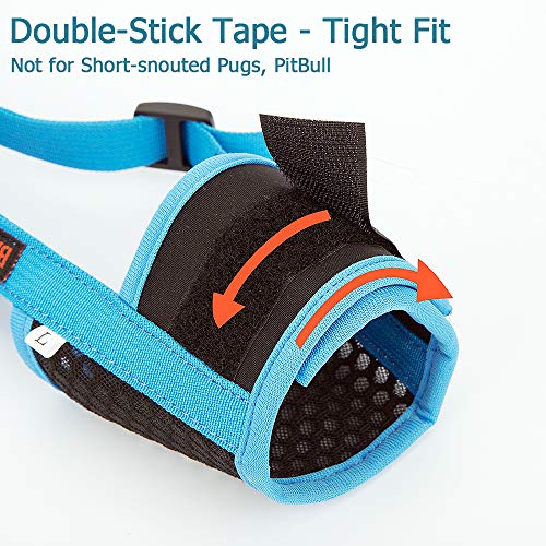 Gentle Dog Muzzle, Breathable Mesh Muzzle with Nose Pad for Small