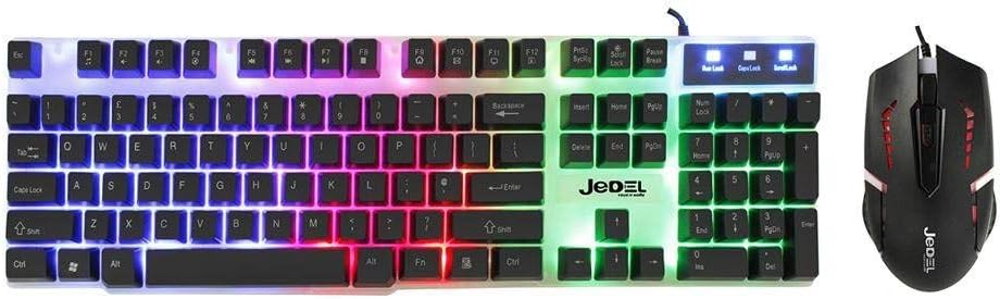 Jedel GK100 RGB Gaming Keyboard & Mouse Set, White,Rgb - Image 3