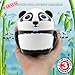 GOgroove Portable Stereo Speaker Music Player with Panda Animal Design & Built-in 3.5mm Cord