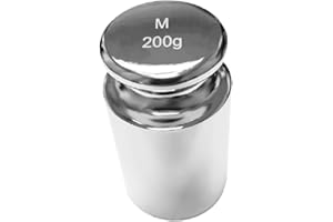 TRUE 42 True 200g (200 Gram) Weight for Digital Scale - Class M2 Precsion Calibration Weight- Chrome Finish- Weight for Digital Gram Scale