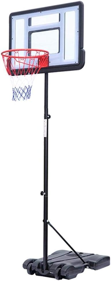Jarchii Basketball Stand, 62.99-82.68” Adjustable Height Portable Removable PVC Transparent Backboard Basketball System Basketball Hoop for Teenager Enthusiast(62.99-82.68“)