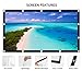 JARLINK 120 Inch Projector Screen,16:9 HD Movies Projector Screen Portable Anti-Crease for Home Theater Office Outdoor Indoor Support Double Sided Projection