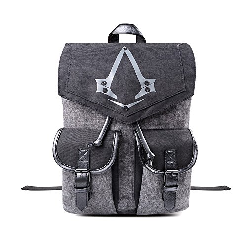 Assassins Creed Syndicate Logo Backpack knapsack, Cosplay gift for laptop or school - Geek & Glitter