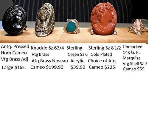 image for EMENOW One 960 Handcrafted Brass Knuckle RING with 1925 Brass Art Nouv