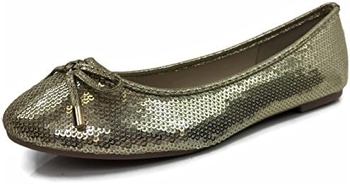 Womens Crystal Rhinestone Coverered Ballet Flats Slip On Glitter Shoes