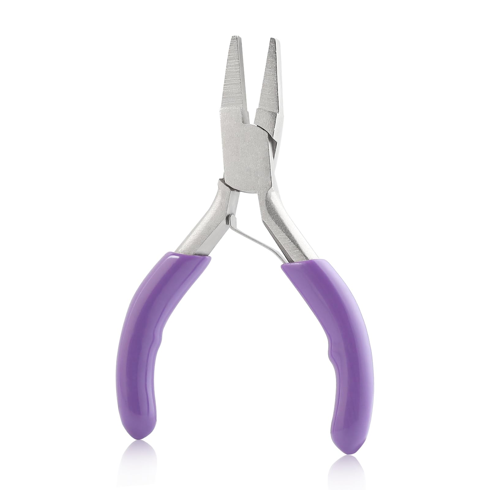 GOLD DEER 3 Inches Duckbill Pliers Mini Flat Nose Pliers Miniature Pocket Plier Mini Precision Pliers for Jewelry Making Bending Wire Small Object Gripping Beading Looping Shaping Wire