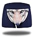 Sexy Tide Men's Sexy Funny 3D Cartoon Wolf Head Animal Print Boxer Briefs Novelty Underpants Flexible Stretch Underwear