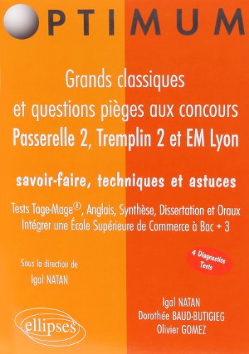 Grands classiques et questions pièges aux concours Passerelle 2, Tremplin 2 et EM Lyon