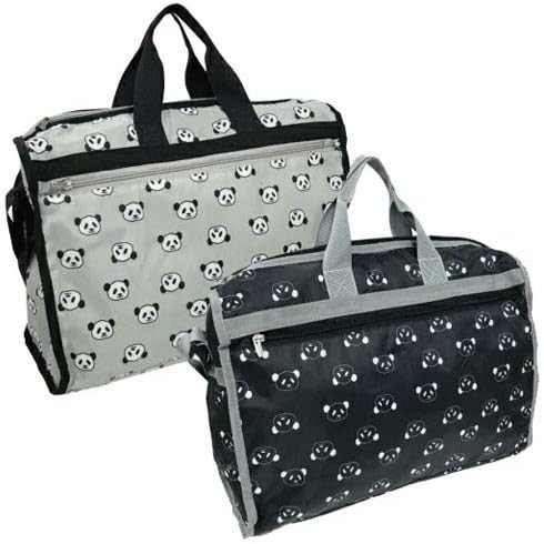 Amazon パンダ ナイロン ボストン バッグ トラベル 旅行 かばん 鞄 エコ 大容量 トートバック ぱんだグッズ 中国 中華街 可愛い シャンシャン 香香 赤ちゃん 雑貨 Gr スーツケース トラベルバッグ