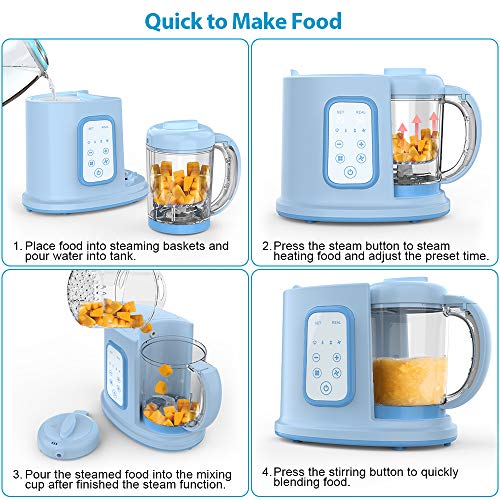 image for Baby Food Maker Eccomum Baby Food Processor Multi-Function Cooker and 