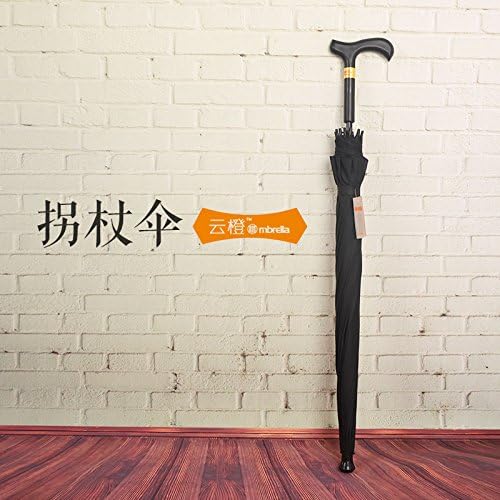 MAPLE-Reinforced old man crutch umbrella anti slip umbrella long handle Cane Walking Stick Umbrella waterproof windproof