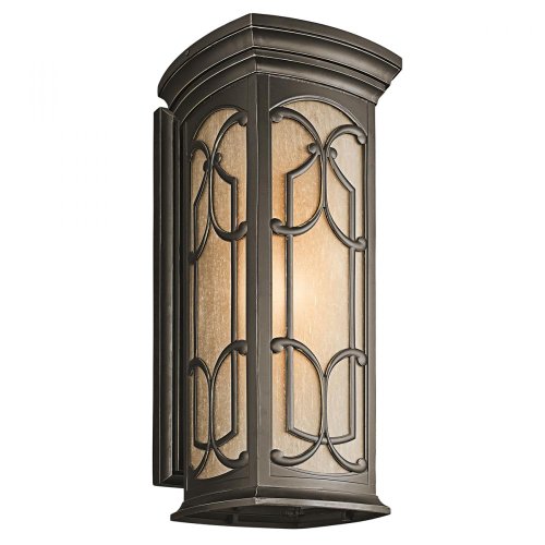 Kichler 49229OZ Franceasi Outdoor Wall 1-Light, Olde Bronze