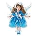 Collections Etc Women's Tanya Blue Fairy Porcelain Doll 16