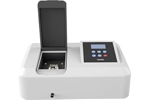 NANBEI Black Visible Portable Spectrophotometer LCD Digital Lab Spectrophotometer,320-1100nm,Tungsten Lamp, Portable Spectrophotometer with USB interfaces,Wavelength accurracy±1nm