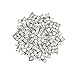Ezing Fashion Jewelry Beautiful Silver Plated Rhinestone Crystal Brooch Pin for Woman