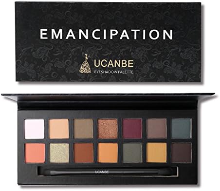 14 Colors Matte Shimmer Eyeshadow Palette,Long Lasting Waterproof Highly Warm Pigment Set (# 2)