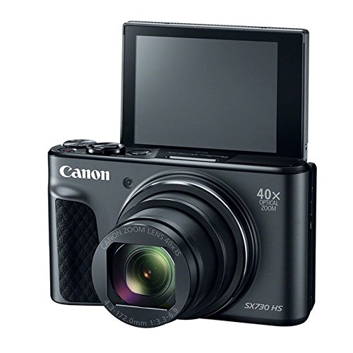 Canon-PowerShot-SX730-HS-Digital-Camera-Black-64GB-Memory-Card-Point-Shoot-Case-Flexible-Tripod-LED-Video-Light-USB-Card-Reader-Lens-Cleaning-Pen-Cleaning-Kit-Full-Accessory-Bundle