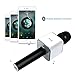 Mugig Karaoke Microphone Wireless, Bluetooth Mic with Built-in Speaker, 12 hours Battery Life 2600mAh, Microphone for Kids / iPhone / Pad / PC / Android / IOS / Home KTV, Sound Change Function Funny