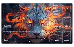 EDGFRTOIO Playmat with Zones for MTG Card Game