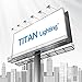 Titan Lighting Bronze Frameless 100W Led Flood Lights, 250W HPS/HID Replacement, 8500LM, 6000K Day Light, Waterproof, 120-277V, Instant on