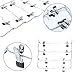Homend 6-Tier Skirt Hangers Foldable Pants Hangers Closet Organizer Stainless Steel Fold up Space Saving Hangers (5 Pack)
