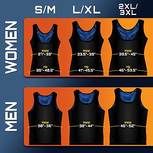 Sweat Shaper Women's Premium Workout Tank Top Slimming Polymer Sauna Vest, Small/Medium