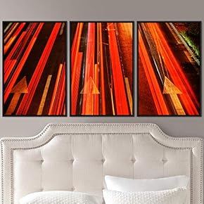 signwin 3 Piece Framed Canvas Wall Art Abstract...