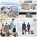 DIMJ Packing Cubes for Suitcase, Mesh Design Suitcase Packing Cubes Set Durable Travel Luggage Organizer, Lightweight Luggage Bags Organizers with Makeup Bag, Shoes Bag.（Grey）