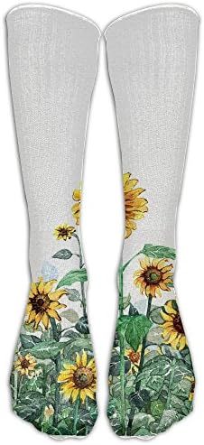 27 Compression Socks Women Rainbow Tube Stripe Printing Dresses Extra Long Over Knee-High Socks Thigh High Cosplay