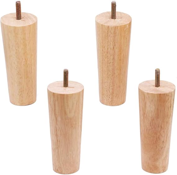 Patas De Madera Para Sofás XYSQWZ Patas De Madera para Muebles Patas Cilíndricas De Repuesto para