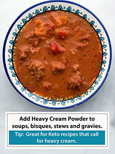 Heavy Cream Powder(11 oz): GMO and Preservative Free: Produced in the USA: Keto Friendly, Add Healthy Fat to Coffee, Freshness Locked in Package