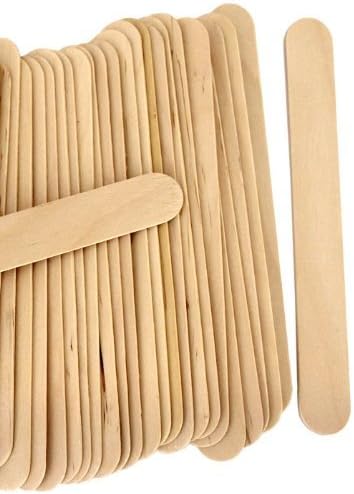 1000 Wood Jumbo Craft Sticks Natural Color by CraftySticks