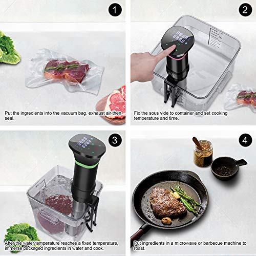 VPCOK-Sous-Vide-Cooker-Accurate-Immersion-Cooker-Control-Temperature-and-Timer-1000-Watts-100-120V-Sous-Vide-Cookbook-Included