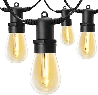 Cadena de luces LED para exteriores, de grado comercial, a prueba de