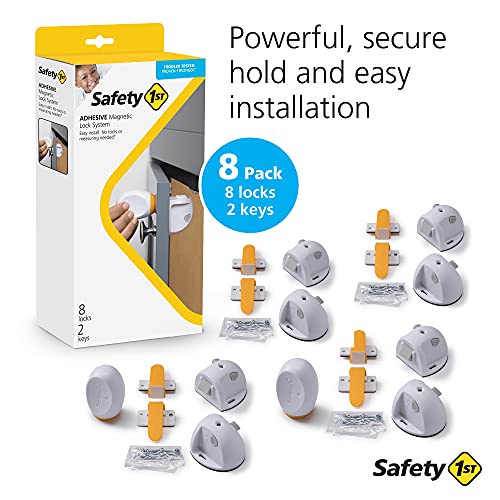 Safety 1st Adhesive Magnetic Lock System, 8 Locks And 2 Keys | Pricepulse