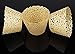 Baloray Pack of 24 Filigree Little Vine Lace Laser Cut Cupcake Wrapper Liner Baking Cup Muffin Case Trays Wedding Birthday Party Decoration (Gold)