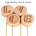 Olakee Hanging Photo Display Picture Frame Collage Picture Display Organizer with 30 Wood Clips for Wall Decor Hanging Photos Prints and Artwork