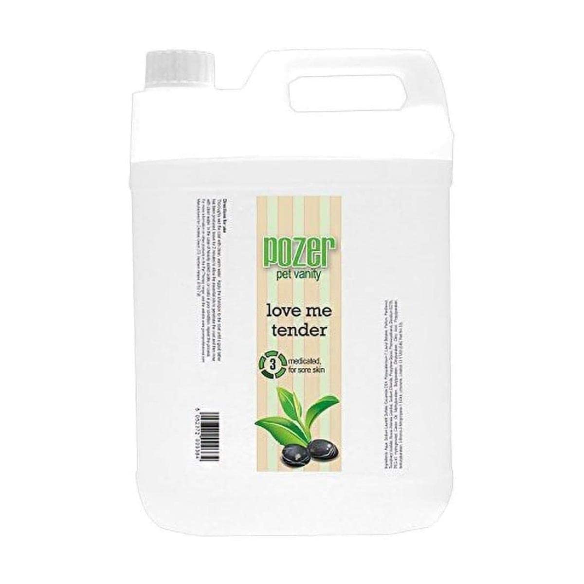 Pozer by Groom Professional Love Me Tender Dog Shampoo 4 Litre | Tea Tree Shampoo | Dog Shampoo for Itchy Skin