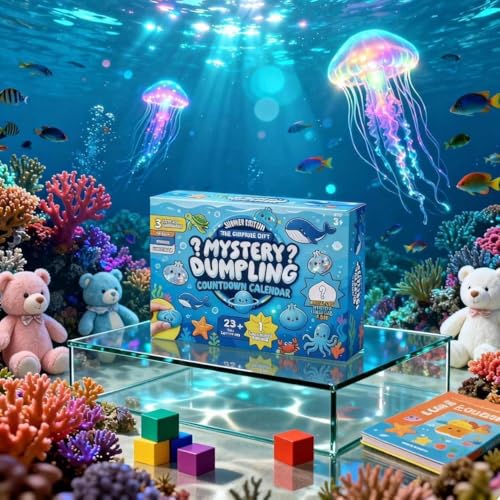 SLEEPHEAD®Dumpling Squishies, Squishies Dumpling Mystery Advent Countdown Calendar, 24 PCS Random Surprise Squishies Toys