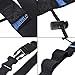 BCP Black Color Soft Elastic Sports Triathlon Race Number Belt with Spring-Loaded Clip, 4 Gel Loops