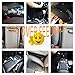 Car Seat Side Pocket - Premium PU Leather Car Gap Filler Storage Pockets, Easy Access Cellphones Cards Glasses Cables and Other Gadgets (Elegant Black, 2 PCS, Fits 0.8-1.6 inches)